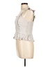 Japna 100% Cotton Silver Sleeveless Blouse Size L - photo 5