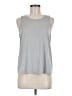 Athleta Silver Sleeveless T-Shirt Size M - photo 1
