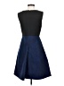Tahari Chevron-herringbone Blue Cocktail Dress Size 4 - photo 2