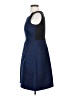 Tahari Chevron-herringbone Blue Cocktail Dress Size 4 - photo 5