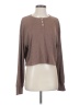 Double Zero Brown Long Sleeve Henley Size S - photo 1