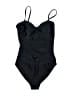 Unbranded Solid Black One Piece Swimsuit Size M - photo 1