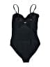 Unbranded Solid Black One Piece Swimsuit Size M - photo 2