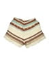 Rebellion Chevron-herringbone Ivory Shorts Size L - photo 2
