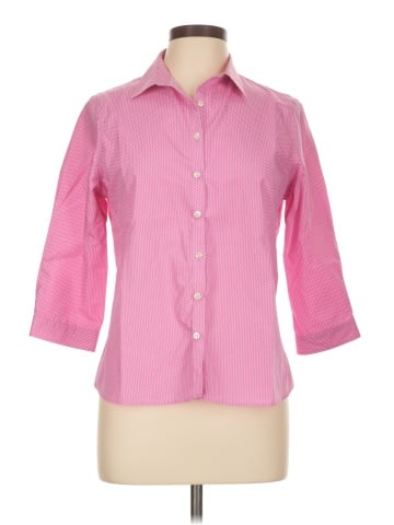 Lands' End 3/4 Sleeve Button-Down Shirt (view 1)
