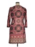 Wisp Paisley Burgundy Casual Dress Size 14 - photo 2