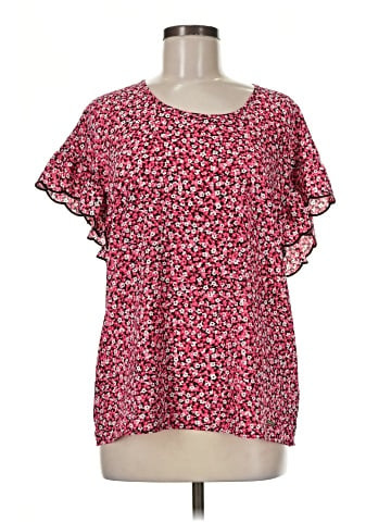 MICHAEL Michael Kors Short Sleeve Blouse (view 1)