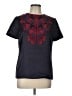 Tory Burch 100% Triacetate Black Short Sleeve Top Size 10 - photo 1
