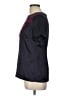 Tory Burch 100% Triacetate Black Short Sleeve Top Size 10 - photo 5