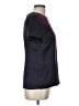 Tory Burch 100% Triacetate Black Short Sleeve Top Size 10 - photo 4