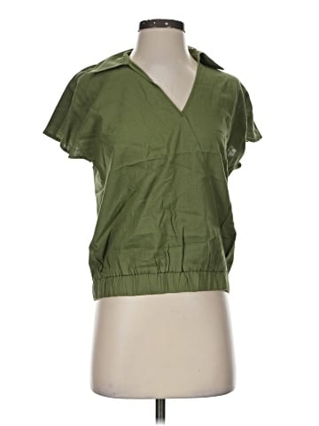 New York & Company Short Sleeve Blouse (view 1)