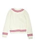Sergent Major Hearts Ivory Pullover Sweater Size 11y - photo 2