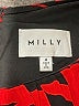 Milly 100% Silk Print Red Cocktail Dress Size 4 - photo 7