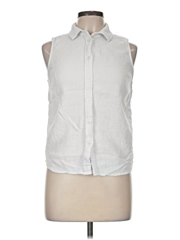 J.Crew Factory Store Sleeveless Button-Down Shirt (view 1)