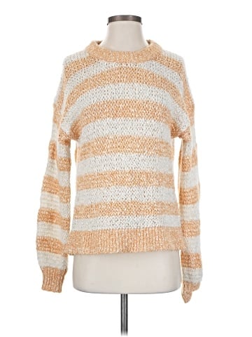 Madewell Baez Pullover Sweater in Stripe (view 1)