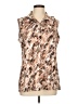 Coral Bay Brown Sleeveless Blouse Size L - photo 1
