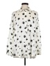 Zara Print Ivory Long Sleeve Blouse Size M - photo 1