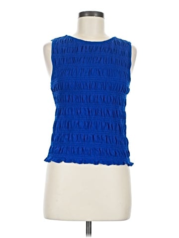Madewell Smocked Boatneck Tank (view 1)