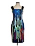 Milly Graphic Blue Cocktail Dress Size 4 - photo 1