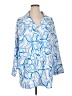 Dennis by Dennis Basso Blue 3/4 Sleeve Blouse Size 1X - photo 1