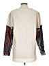 Hannah Plaid Ivory Turtleneck Sweater Size L - photo 2