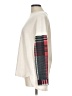 Hannah Plaid Ivory Turtleneck Sweater Size L - photo 6