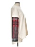 Hannah Plaid Ivory Turtleneck Sweater Size L - photo 5