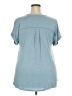 Universal Thread 100% Rayon Blue Short Sleeve Blouse Size XXL - photo 2