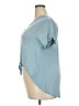 Universal Thread 100% Rayon Blue Short Sleeve Blouse Size XXL - photo 5