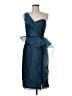 Theia 100% Polyester Blue Cocktail Dress Size 6 - photo 1
