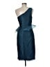 Theia 100% Polyester Blue Cocktail Dress Size 6 - photo 2