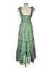 Max Studio Paisley Green Casual Dress Size M - photo 2