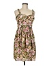 Xhilaration 100% Polyester Paisley Tan Casual Dress Size M - photo 1