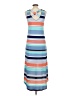 First Love Stripes Blue Casual Dress Size L - photo 2