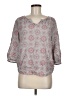Anne Carson 100% Rayon Gray 3/4 Sleeve Blouse Size M - photo 1