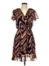 Needle & Thread 100% Polyurethane Chevron-herringbone Orange Casual Dress Size L - photo 1