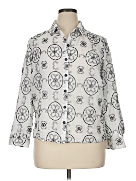 Fig & Flower 3/4 Sleeve Button Down Shirt
