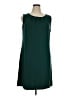 Lands' End Solid Green Casual Dress Size XL - photo 1