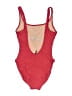 J.Crew Color Block Red One Piece Swimsuit Size 4 - photo 2