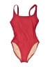 J.Crew Color Block Red One Piece Swimsuit Size 4 - photo 1