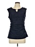 DressBarn Blue Sleeveless Blouse Size L - photo 1
