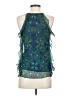 Ella Moss 100% Silk Teal Sleeveless Silk Top Size XS - photo 2