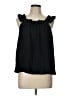 Unbranded 100% Polyester Black Sleeveless Blouse Size L - photo 1