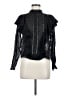 Zara 100% Polyester Black Long Sleeve Blouse Size M - photo 1
