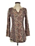 Neiman Marcus 100% Cashmere Tan Long Sleeve Blouse Size S - photo 1