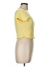 Lush Yellow Short Sleeve Top Size L - photo 4