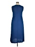 Caralase Solid Blue Casual Dress Size XL - photo 2