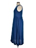 Caralase Solid Blue Casual Dress Size XL - photo 5