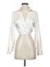 GB 100% Polyester Ivory Long Sleeve Blouse Size S - photo 1