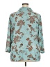 Van Heusen 100% Polyester Paisley Teal 3/4 Sleeve Blouse Size XXL - photo 2